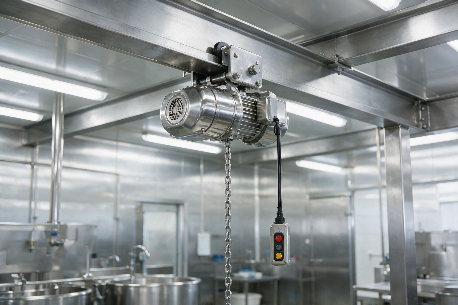 Danisco Prai chain hoist installation